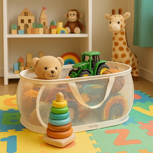 PlayTidy™ Tidy Bin — Large Foldable Toy Storage Basket